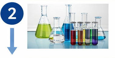 Laborgefäße mit unterschiedlichen Testformulierungen